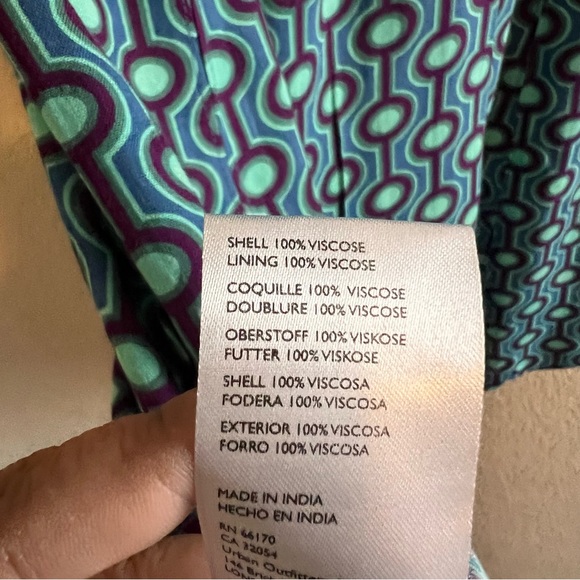 Urban Outfitters Retro Style Geometric Dress Size Large - Picture 10 of 11